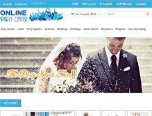 Tablet Screenshot of onlinepartycenter.com